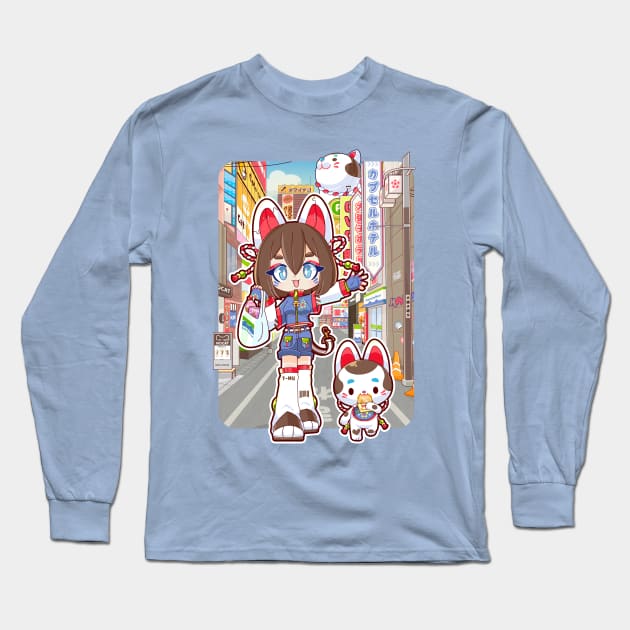 Haruko Inui & Inu Hariko Long Sleeve T-Shirt by Kaidankuri